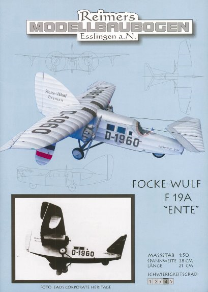 Focke Wulf F 19A "Ente"