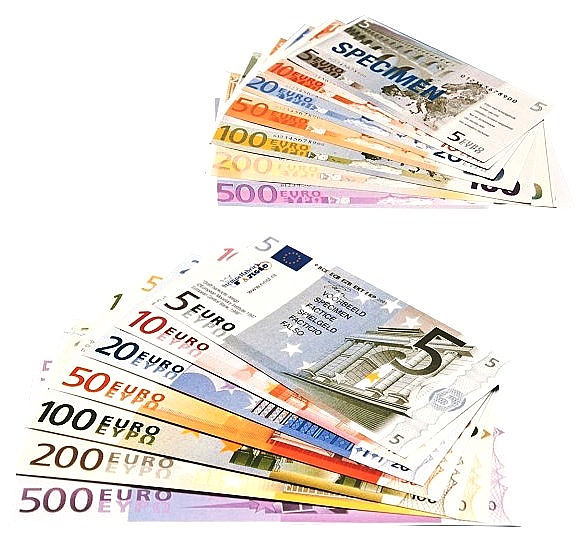 Euro biljetten assortiment