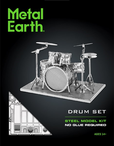 Drum Set Metal Earth