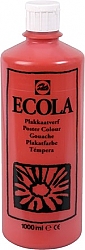 Gouache Ecola 1000 ml scharlakenrood