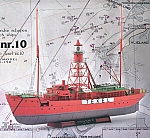 Lichtschip Texel nr. 10 schaal 1:150 