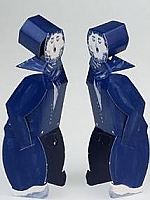 Delfts blauw kussend paar m/m - Piet Design