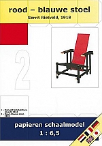 Rood - blauwe stoel Gerrit Rietveld