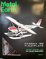 Cessna 182 Floatplane Metal Earth