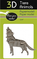 Wolf - 3D karton model