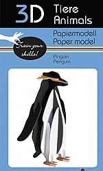 Pinguin - 3D karton model
