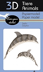 Dolfijn - 3D karton model