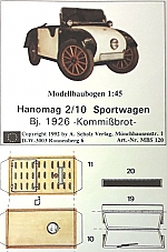 Hanomag PS 2/10 Sportwagen 1:45