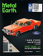 Ford Mustang Coupe 1965 (Red) Metal Earth