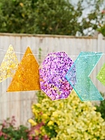 Regenboog glittervormen TICKIT