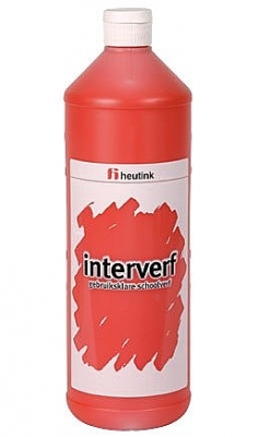  Gouache Interverf - 1 Liter Rood