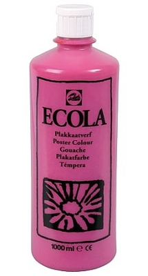 Gouache Ecola 1000 ml tyrisch roze