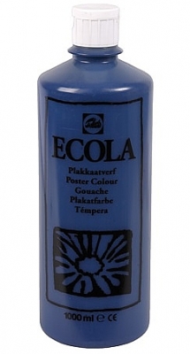 Gouache Ecola 1000 ml pruisisch blauw