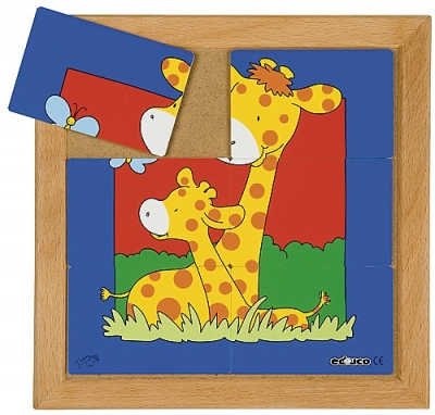 Dierenpuzzel 'moeder en kind' Giraffe