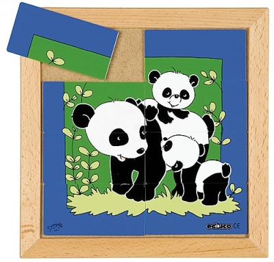 Dierenpuzzel 'moeder en kind' Panda