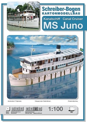 Kanalschiff ms Juno 1:100