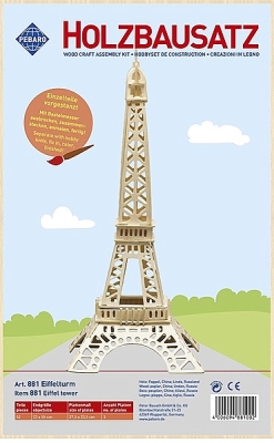 Eifeltoren houten bouwset pebaro