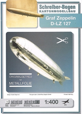 D-LZ 127 Graf Zeppelin metall folie 1:400