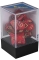 Dobbelstenen oblivion rot, 7 stuks in acrylbox