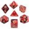Dobbelstenen oblivion rot, 7 stuks in acrylbox