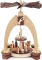 Pyramide met kerststal 2 lagen