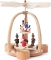 Pyramide met kerst-man en ruiter 2 lagen