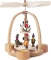 Pyramide met kerst-man en ruiter 2 lagen