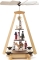 Pyramide met kerststal 3 lagen