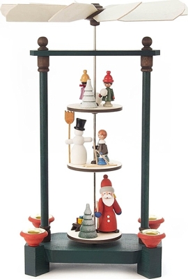 Pyramide met kerst-man en kinderen 3 L